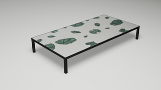 CT60120, 185mm, black frame, green stone, front view